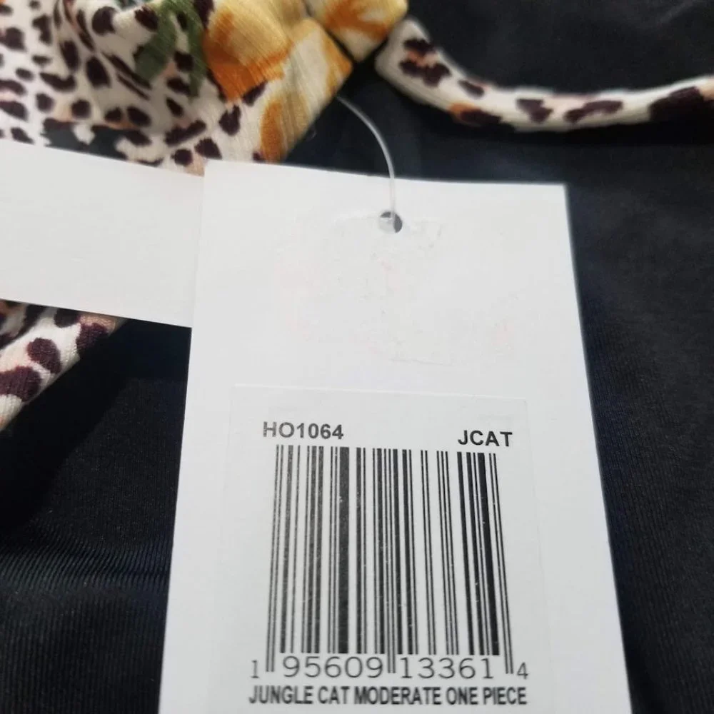 Hurley  Printed One-Piece Cheeky Swimsuit - Jungle Cat - Picture 8 of 11